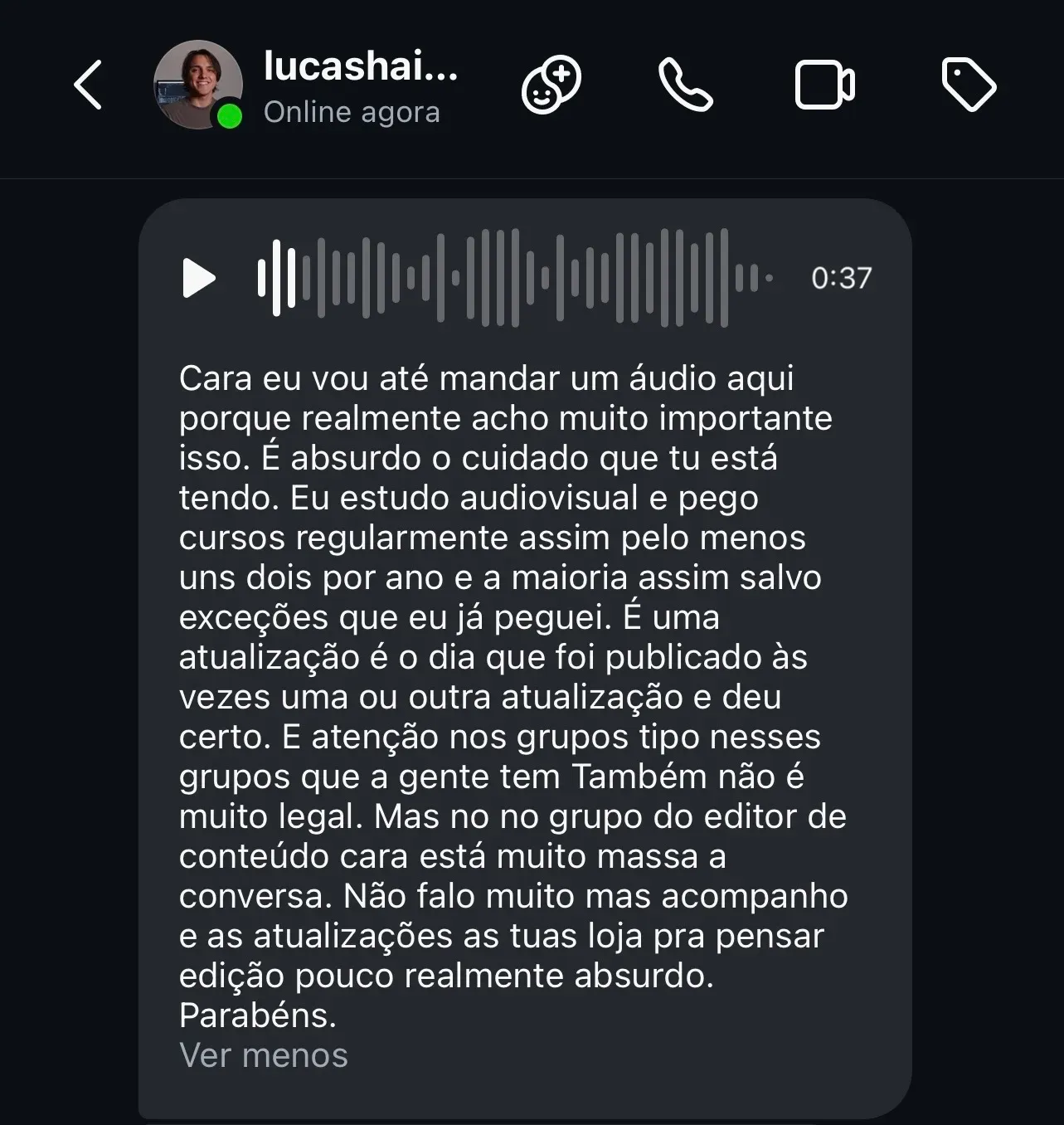Depoimento de Lucashai Dnpgd8Z