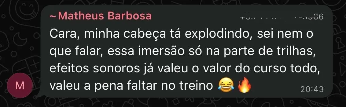 Depoimento de Matheus Barbosa Cfrp